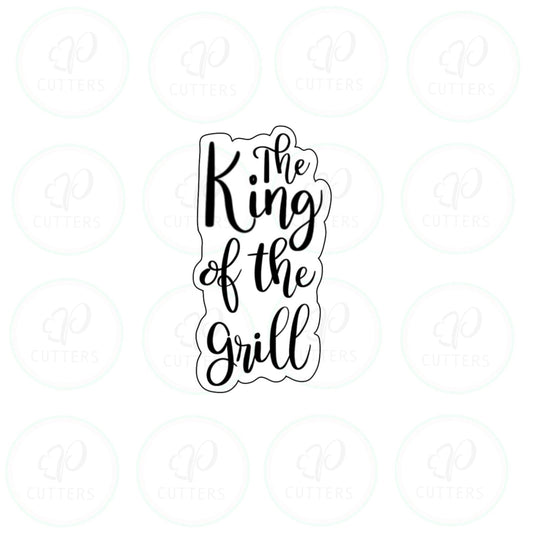 The King of Grill TALL Plaque Cookie Cutter - Periwinkles Cutters