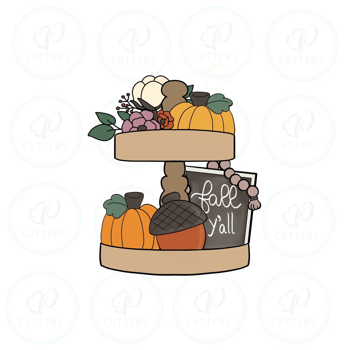 Tiered Stand Cookie Cutter - Periwinkles Cutters