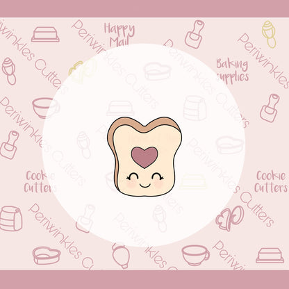Toast of love Cookie Cutter - Periwinkles Cutters