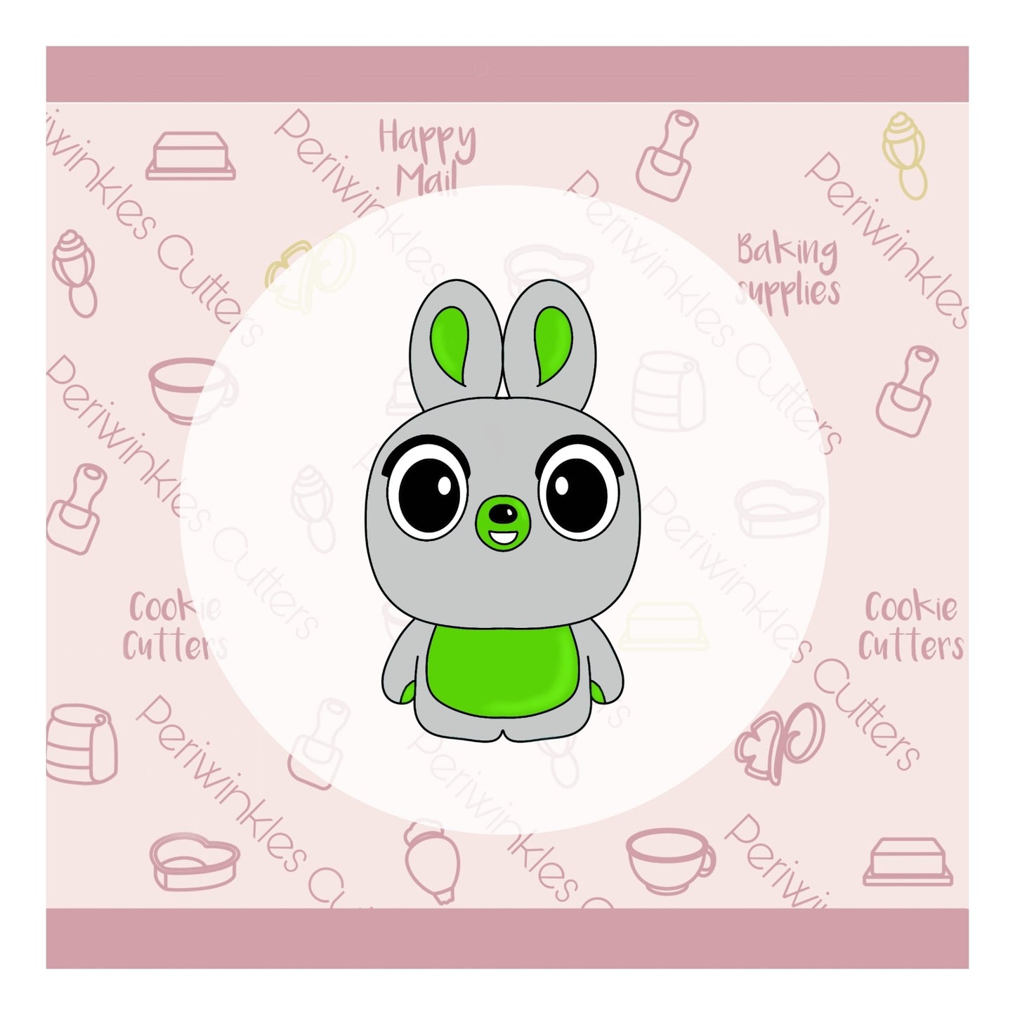 Toy Bunny Cookie Cutter - Periwinkles Cutters