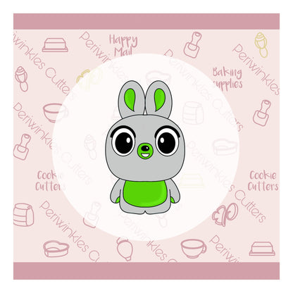 Toy Bunny Cookie Cutter - Periwinkles Cutters