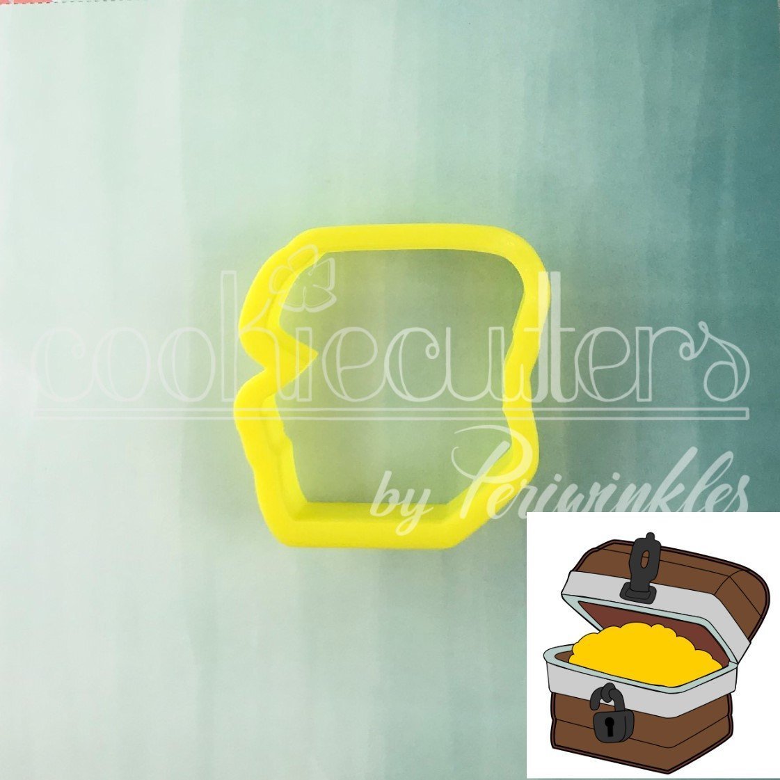 Treasure Chest Cookie Cutter - Periwinkles Cutters