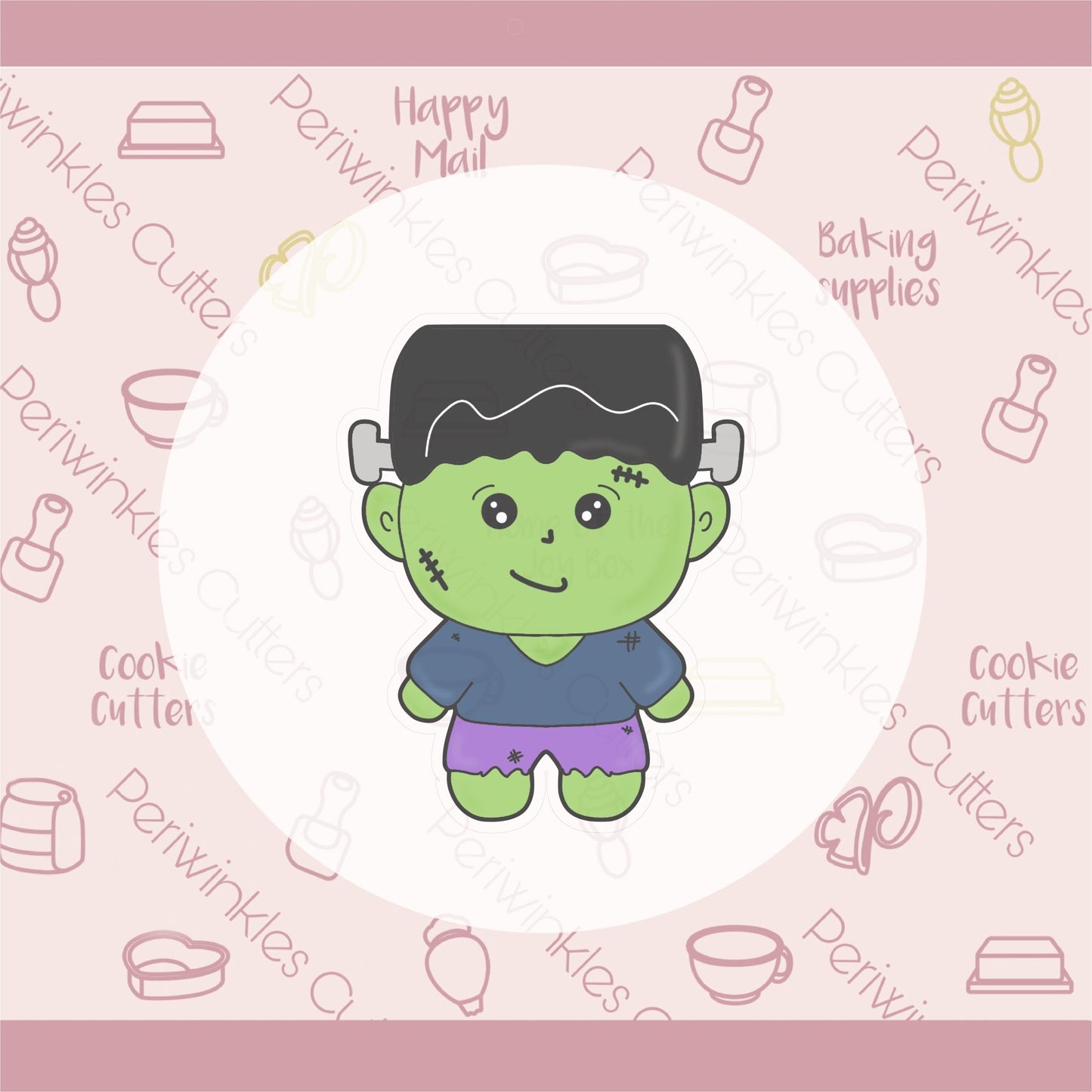 Trick or Treater Frankenstein Cookie Cutter - Periwinkles Cutters