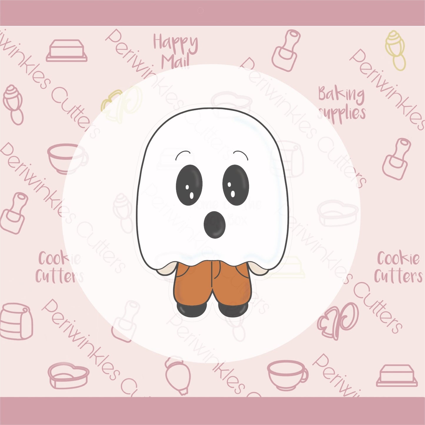 Trick or Treater Ghost Boy Cookie Cutter - Periwinkles Cutters