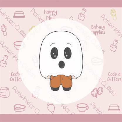 Trick or Treater Ghost Boy Cookie Cutter - Periwinkles Cutters