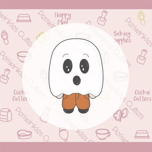 Trick or Treater Ghost Boy Cookie Cutter - Periwinkles Cutters