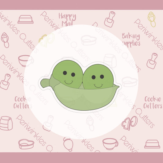Two Peas in a Pot Cookie Cutter - Periwinkles Cutters
