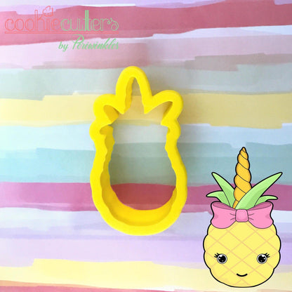 Unicorn Pineapple Cookie Cutter - Periwinkles Cutters