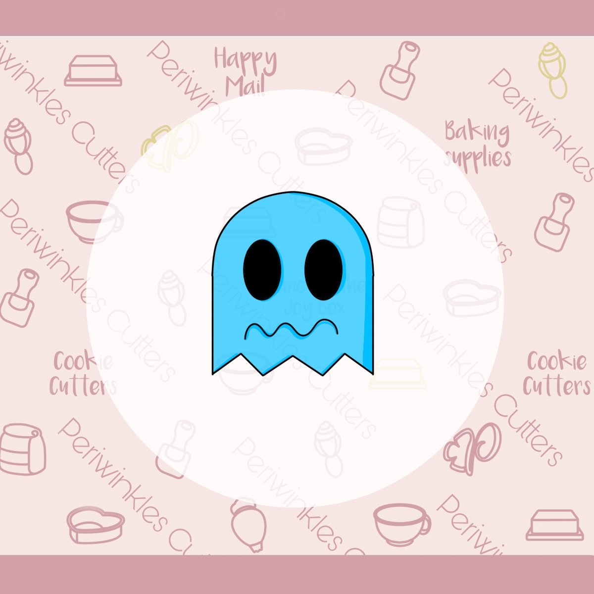 Video Game Ghost Cookie Cutter - Periwinkles Cutters