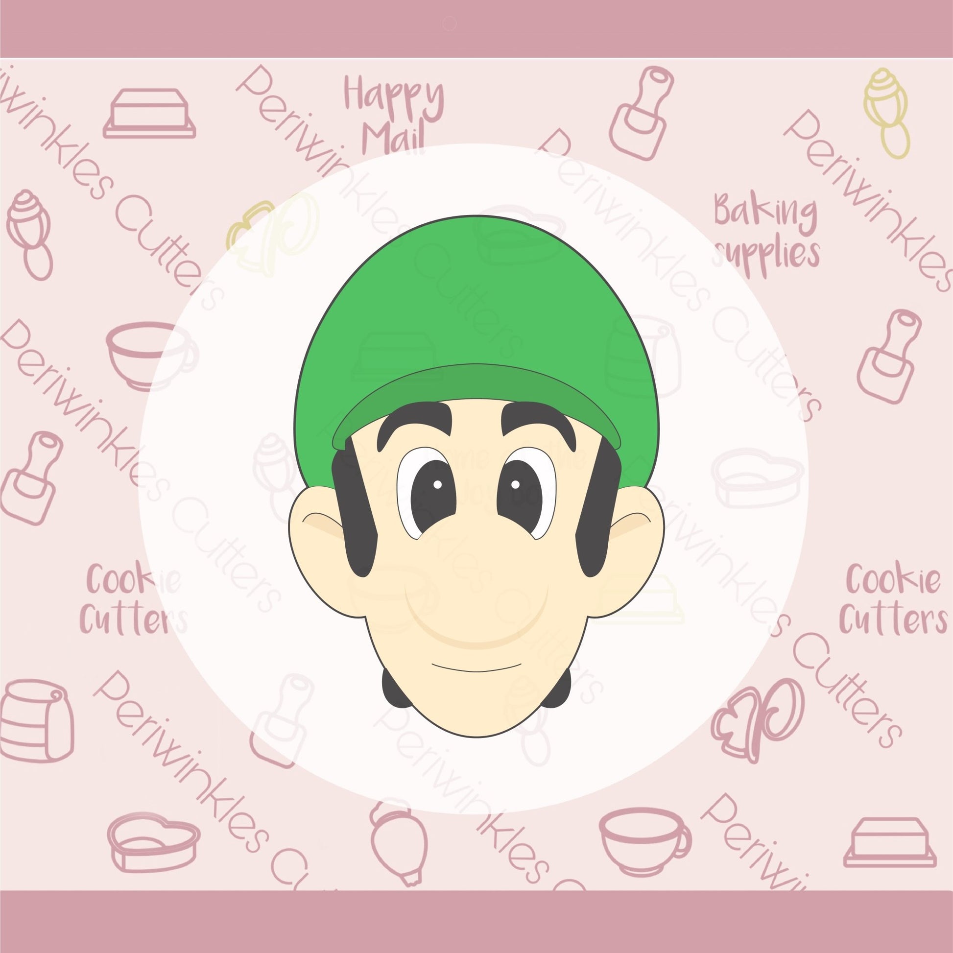 Video Game Green Hat Cookie Cutter - Periwinkles Cutters