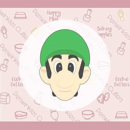 Video Game Green Hat Cookie Cutter - Periwinkles Cutters