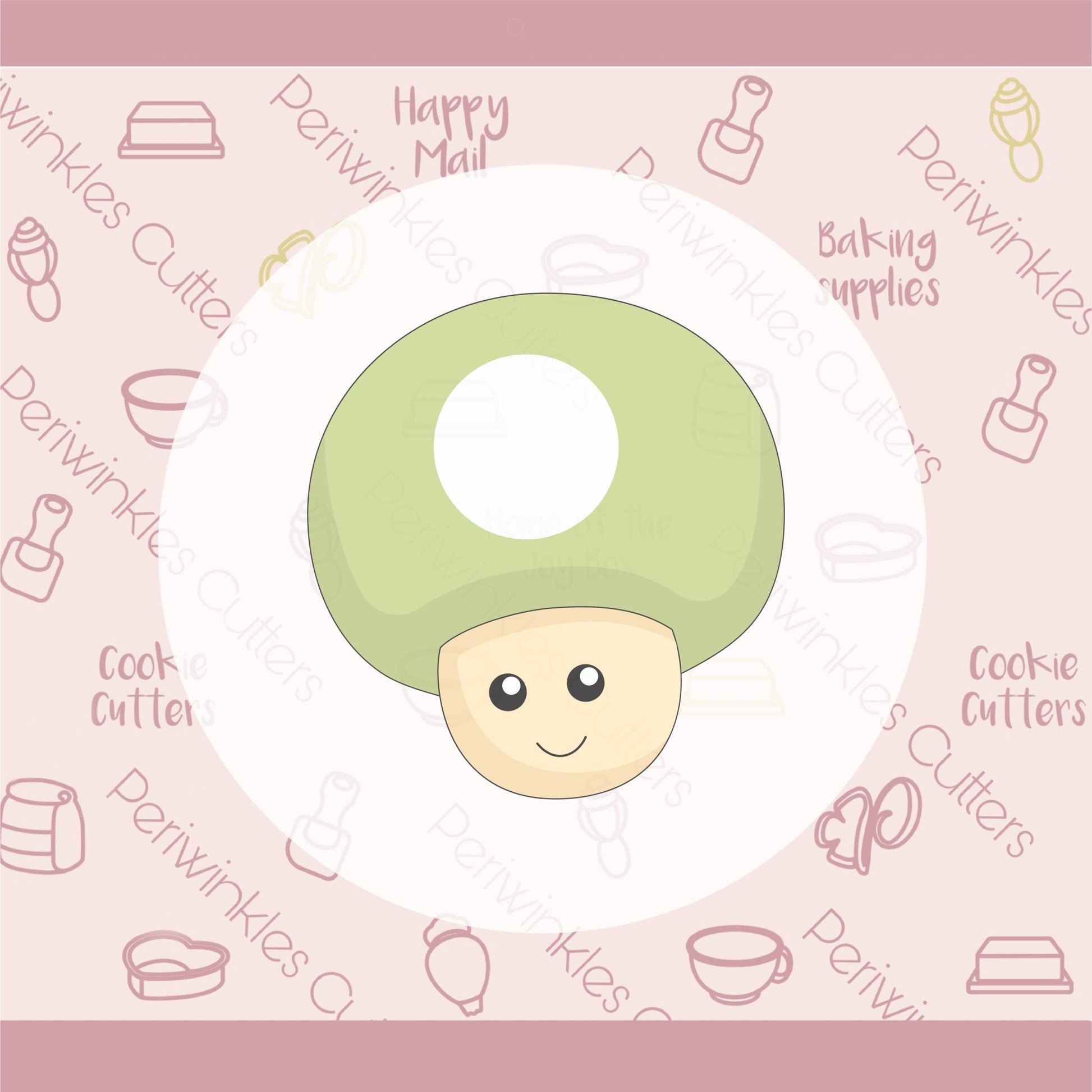 Video Game Mushroom Kid Cookie Cutter - Periwinkles Cutters