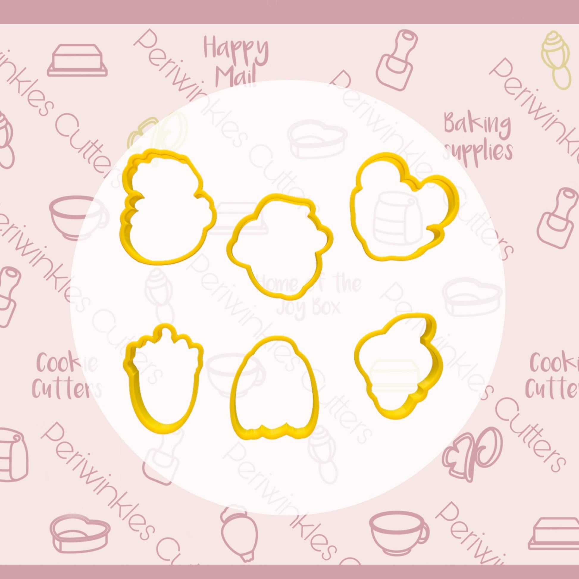 Villains and Mouse Halloween Set of 6 Cookie Cutter - Periwinkles Cutters