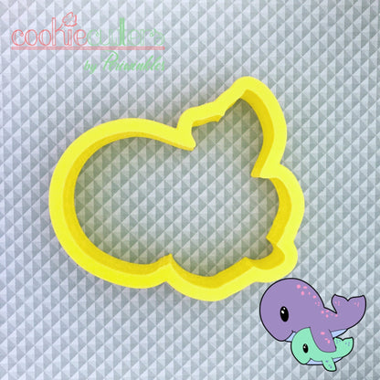 Whale Mom and Baby Cookie Cutter - Periwinkles Cutters