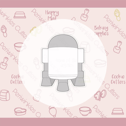 White Droid Full Body Cookie Cutter - Periwinkles Cutters