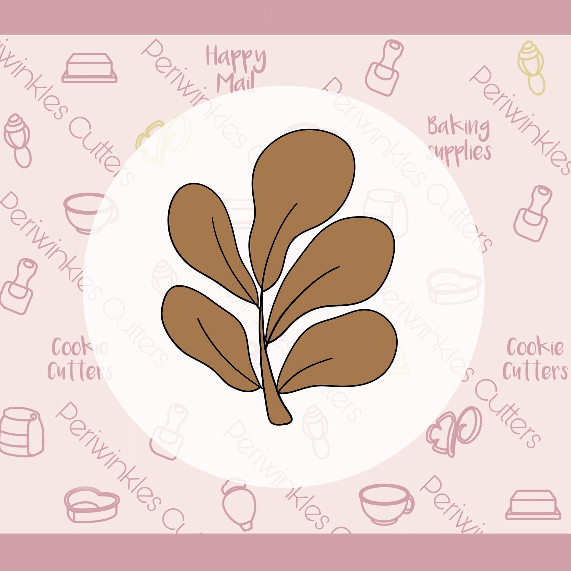 Wild Grape Leaf Cookie Cutter - Periwinkles Cutters