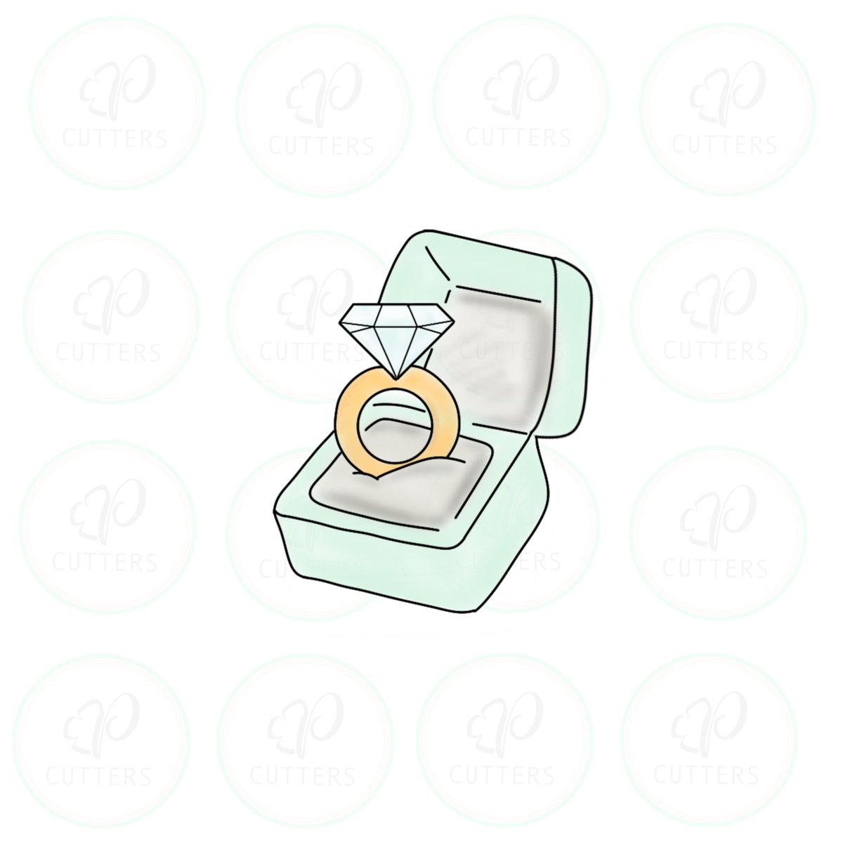 Will You Marry Me - Ring Cookie Cutter - Periwinkles Cutters
