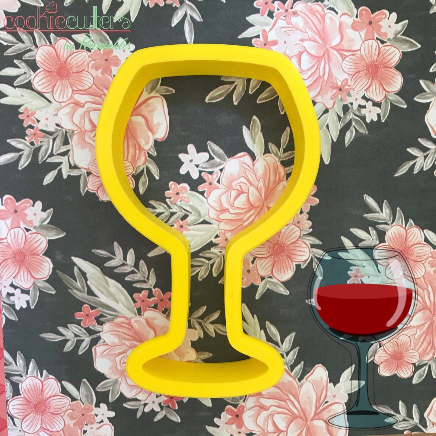 Wine Glasses Cookie Cutter - Periwinkles Cutters