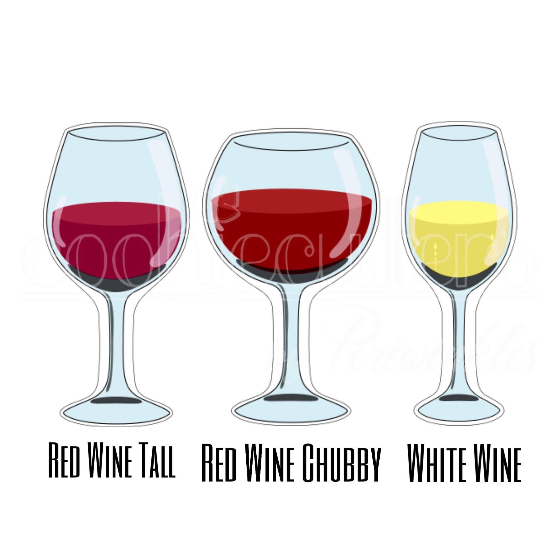 Wine Glasses Cookie Cutter - Periwinkles Cutters