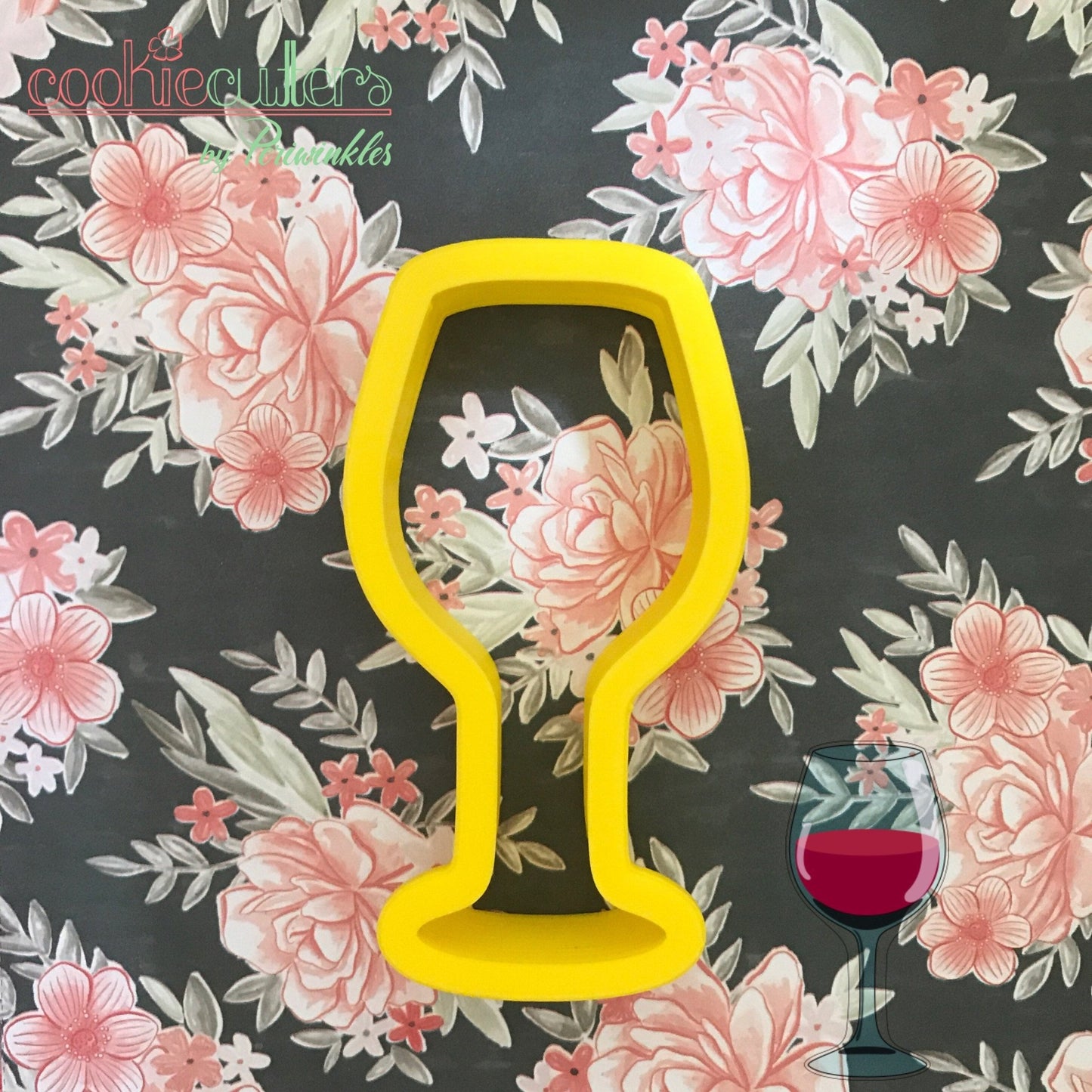Wine Glasses Cookie Cutter - Periwinkles Cutters