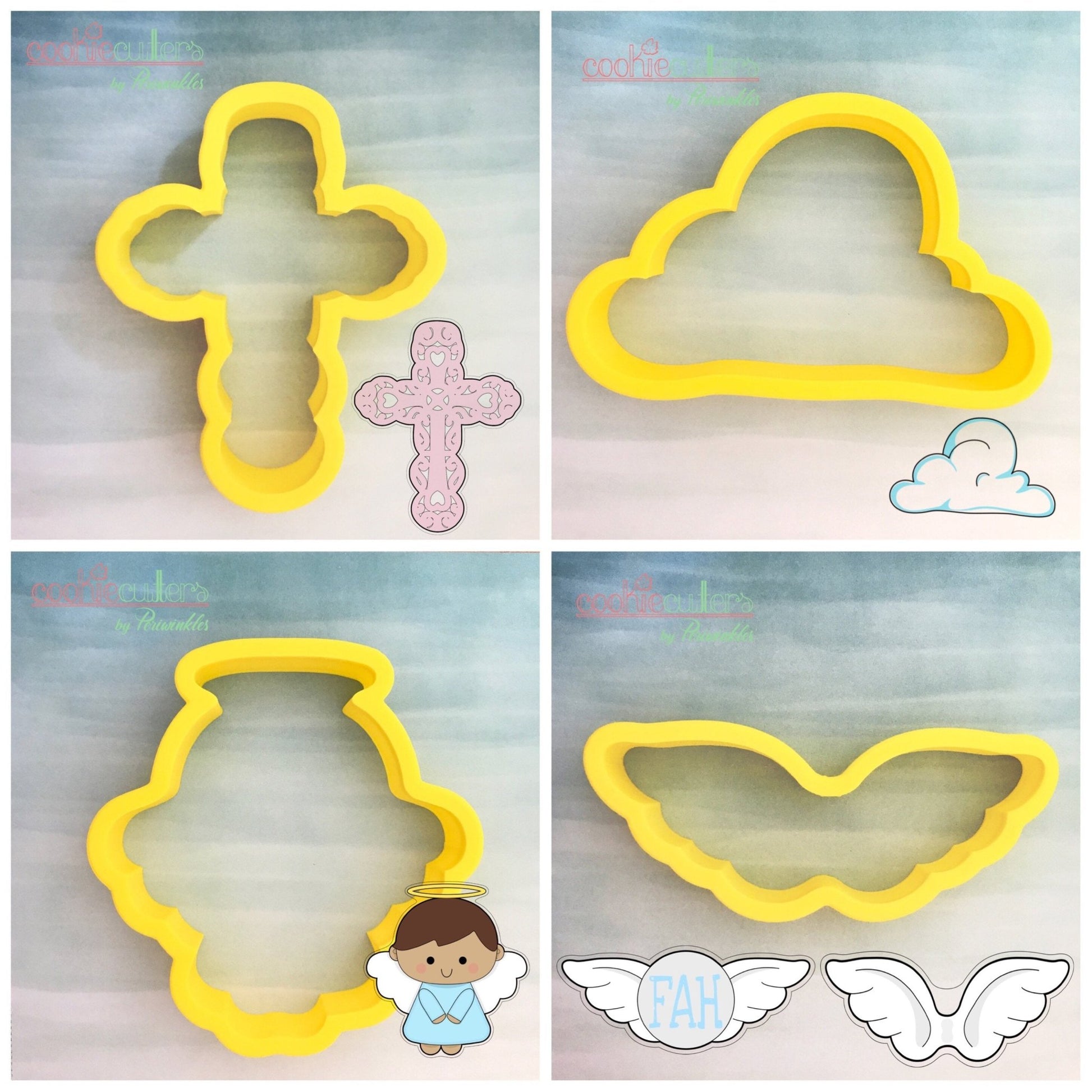 Wings Cookie Cutter - Periwinkles Cutters