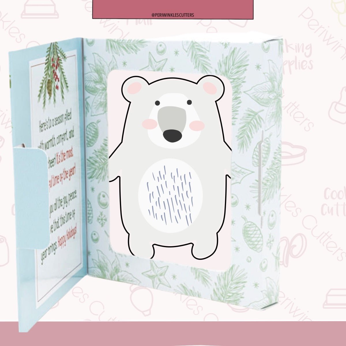 Winter Bear Pal Cookie Cutter - Periwinkles Cutters Cookie Cutters