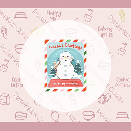 Winter Snowman Pal Cookie Cutter - Periwinkles Cutters Cookie Cutters