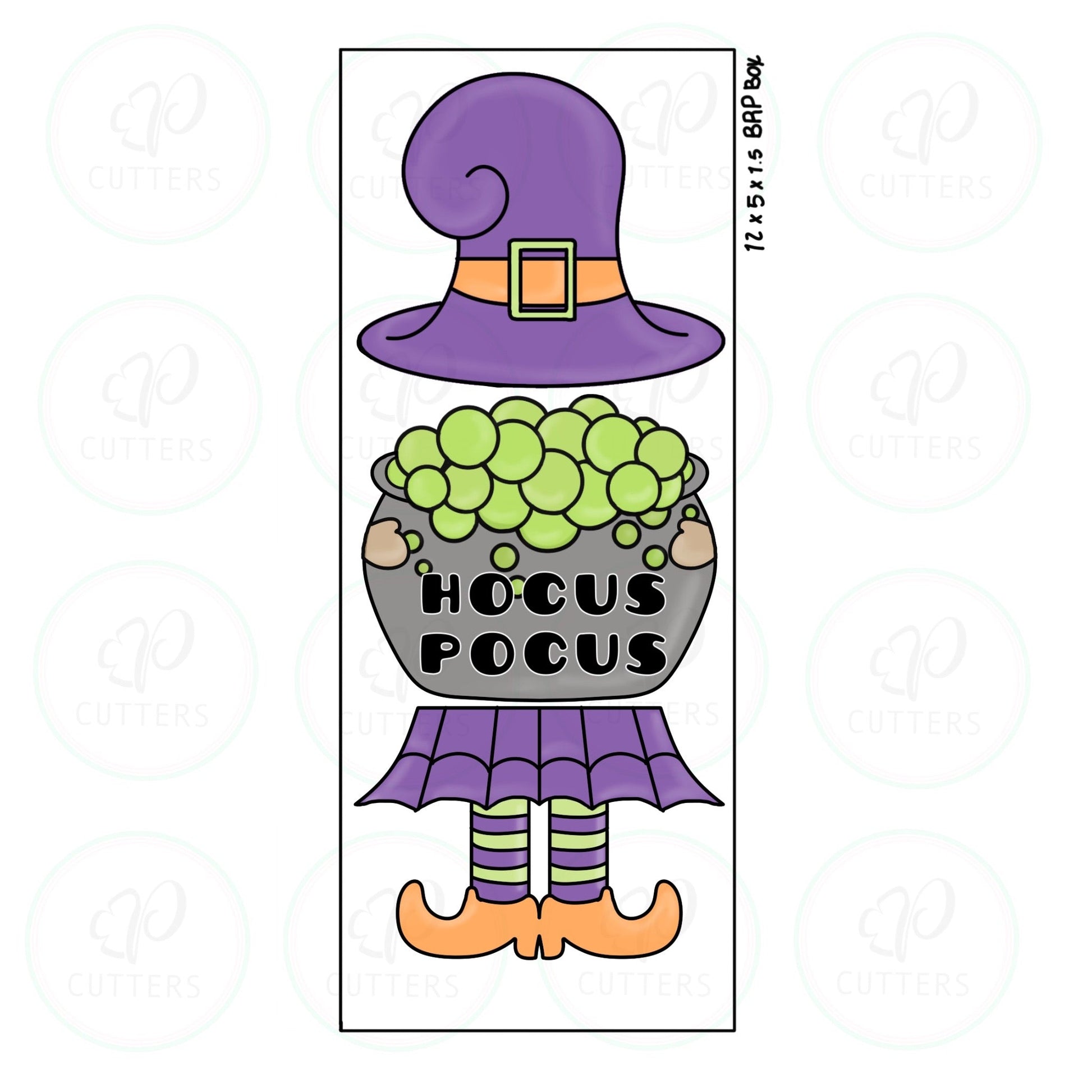 Witch Girl 3 Pieces Set Cookie Cutter - Periwinkles Cutters