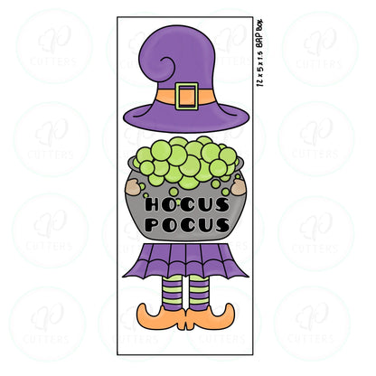 Witch Girl 3 Pieces Set Cookie Cutter - Periwinkles Cutters