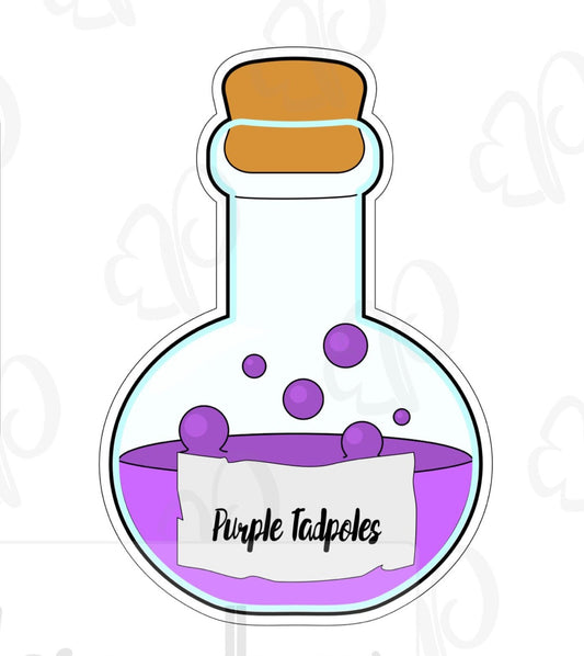 Witch Potion Purple Tadpole Cookie Cutter - Periwinkles Cutters
