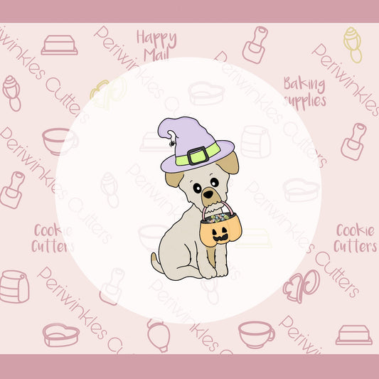 Witch Puppy Cookie Cutter - Periwinkles Cutters