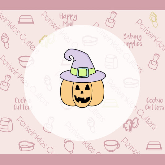 Witchy Pumpkin Cookie Cutter - Periwinkles Cutters
