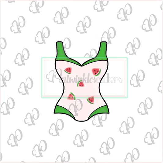 Women Swimsuit Cookie Cutter - Periwinkles Cutters