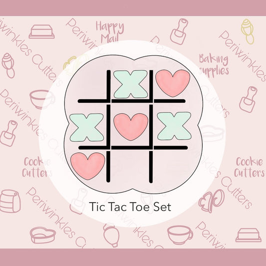 X O Tic Tac Toe Cookie Cutter - Periwinkles Cutters