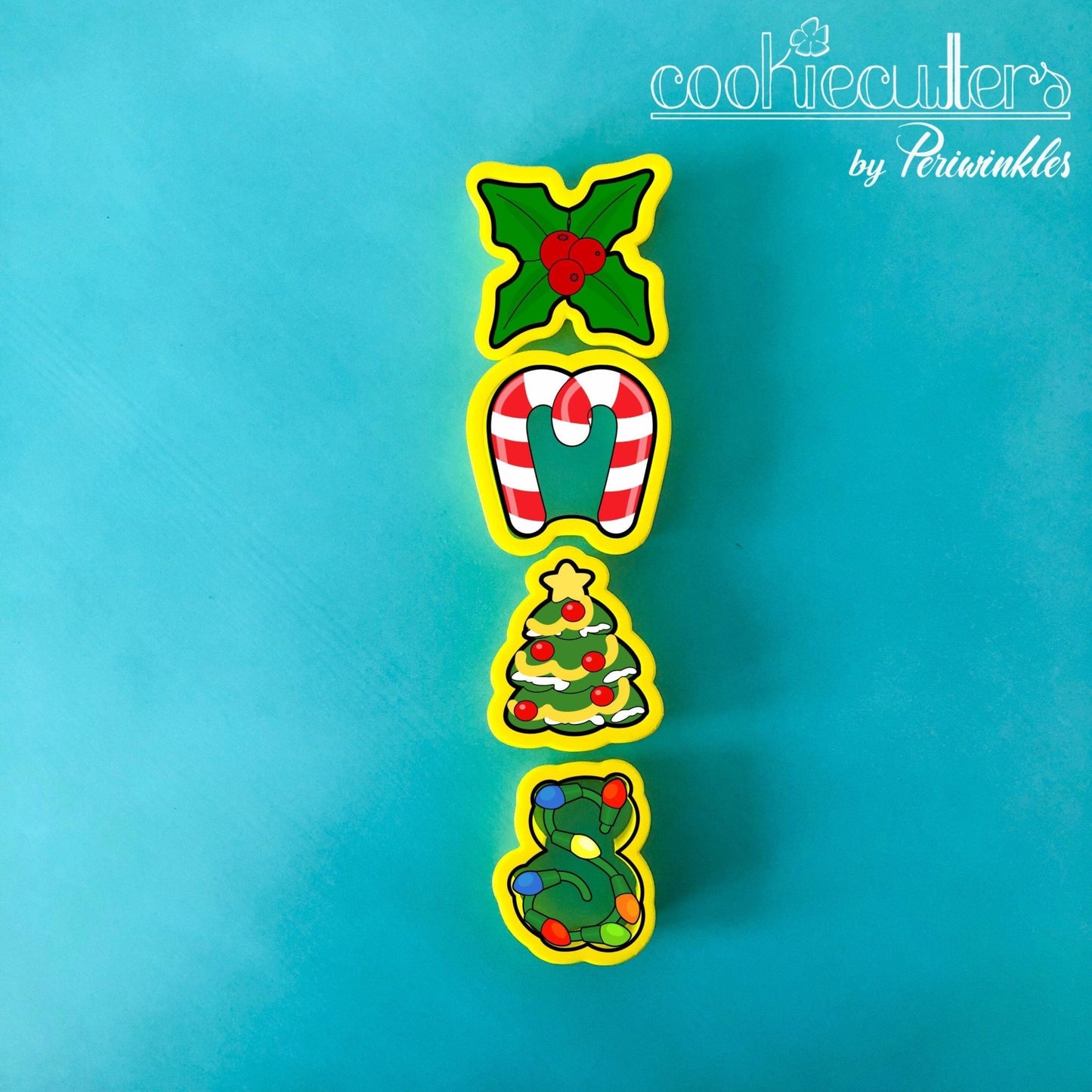 XMAS Letters MINI Cookie Cutter - Periwinkles Cutters