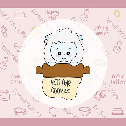 Yeti for Cookies Cookie Cutter - Periwinkles Cutters
