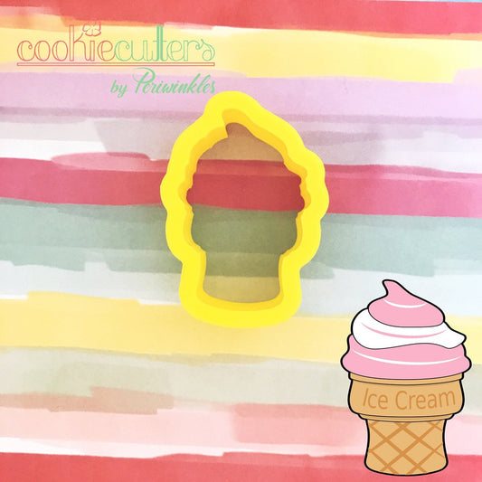 Yogurt Cone Cookie Cutter - Periwinkles Cutters